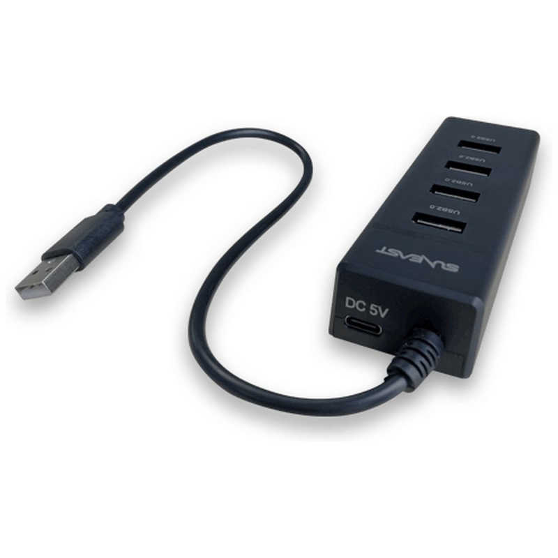 SUNEAST SUNEAST ［USB-A オス→メス USB2.0typeAx4］USBハブ ［バスパワー /4ポート /USB2.0対応］ SE-RU2HUBA4A2 SE-RU2HUBA4A2