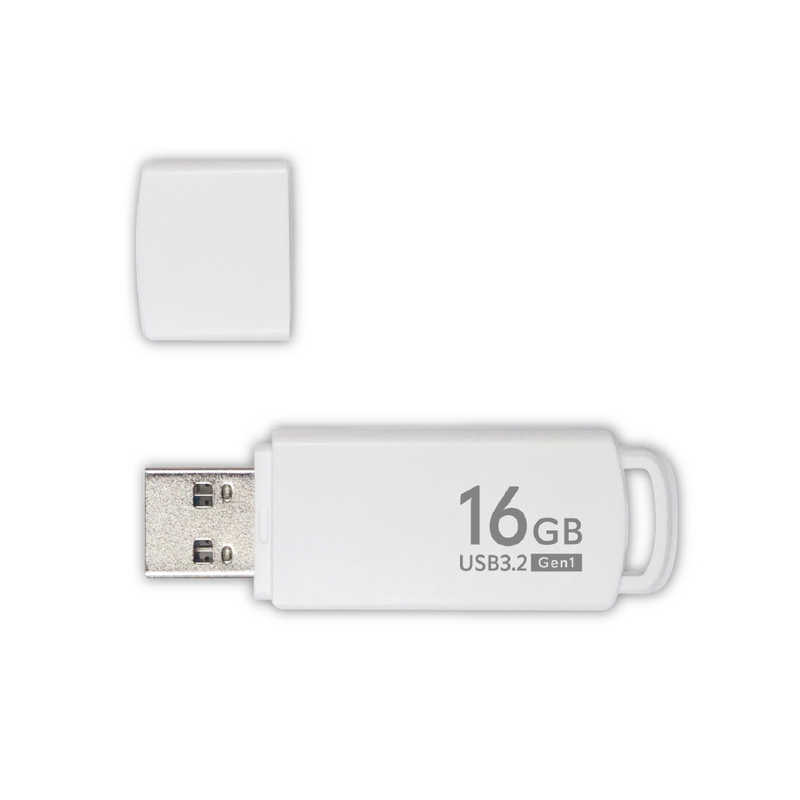 ORIGINALBASIC ORIGINALBASIC USBメモリ ［16GB /USB TypeA /USB3.2 /キャップ式］ ホワイト OB-UM3A016G OB-UM3A016G