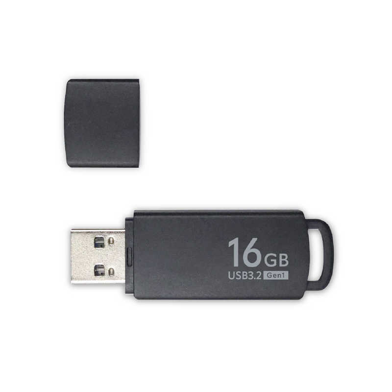 ORIGINALBASIC ORIGINALBASIC USBメモリ ［16GB /USB TypeA /USB3.2 /キャップ式］ ブラック OB-UM3A016G OB-UM3A016G
