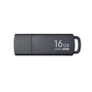 ORIGINALBASIC USBメモリ ［16GB /USB TypeA /USB3.2 /キャップ式］ ブラック OBUM3A016G