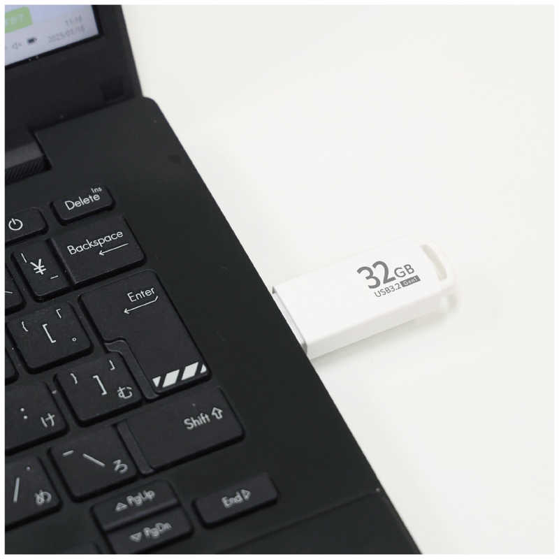 ORIGINALBASIC ORIGINALBASIC USBメモリ ［32GB /USB TypeA /USB3.2 /キャップ式］ ホワイト OB-UM3A032G OB-UM3A032G