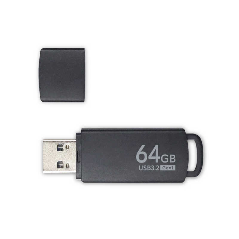 ORIGINALBASIC ORIGINALBASIC USBメモリ ［64GB /USB TypeA /USB3.2 /キャップ式］ ブラック OB-UM3A064G OB-UM3A064G