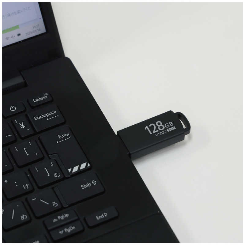 ORIGINALBASIC ORIGINALBASIC USBメモリ ［128GB /USB TypeA /USB3.2 /キャップ式］ ブラック OB-UM3A128G OB-UM3A128G