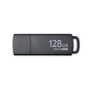 ORIGINALBASIC USBメモリ ［128GB /USB TypeA /USB3.2 /キャップ式］ ブラック OBUM3A128G