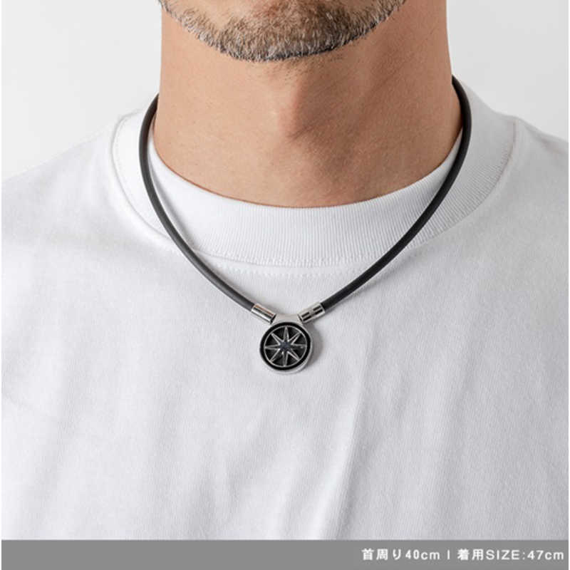 BANDEL BANDEL Healthcare Necklace Earth 2.0 Black×Silver HLCNE2BS47 HLCNE2BS47