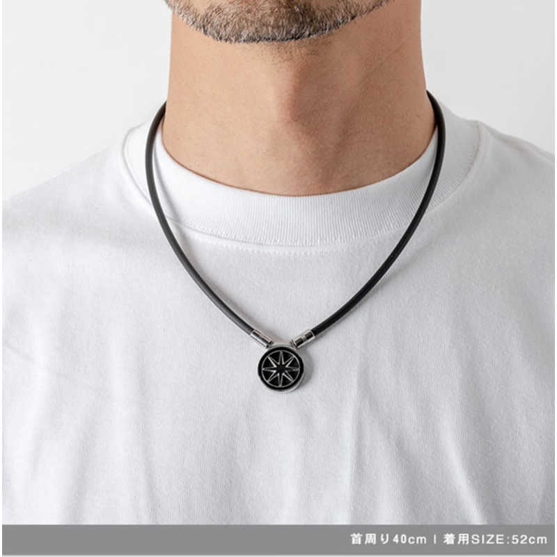 BANDEL BANDEL Healthcare Necklace Earth 2.0 Black×Silver HLCNE2BS52 HLCNE2BS52