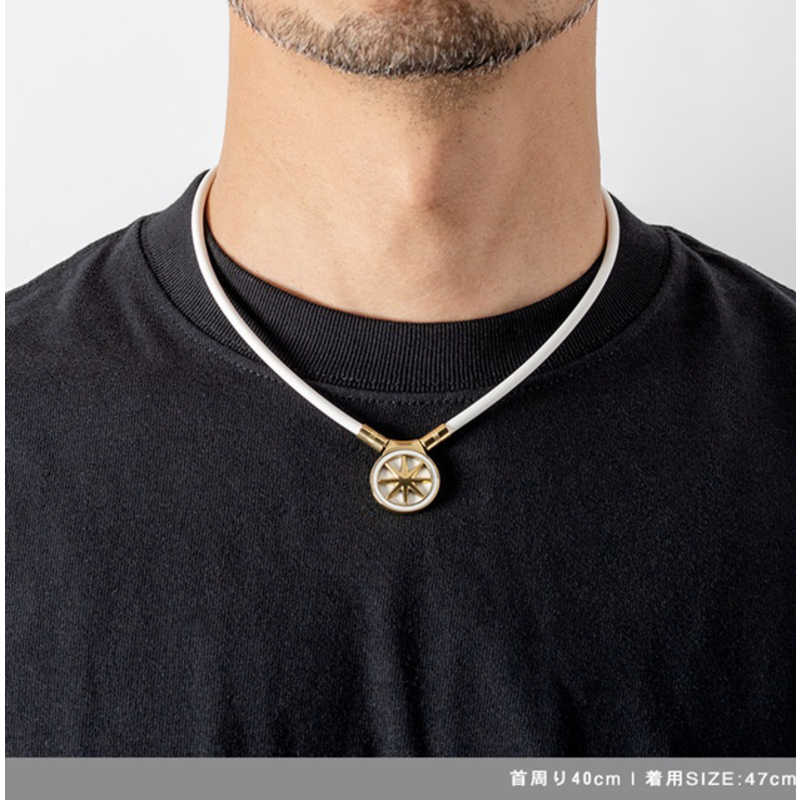BANDEL BANDEL Healthcare Necklace Earth 2.0 White×Gold HLCNE2WG47 HLCNE2WG47