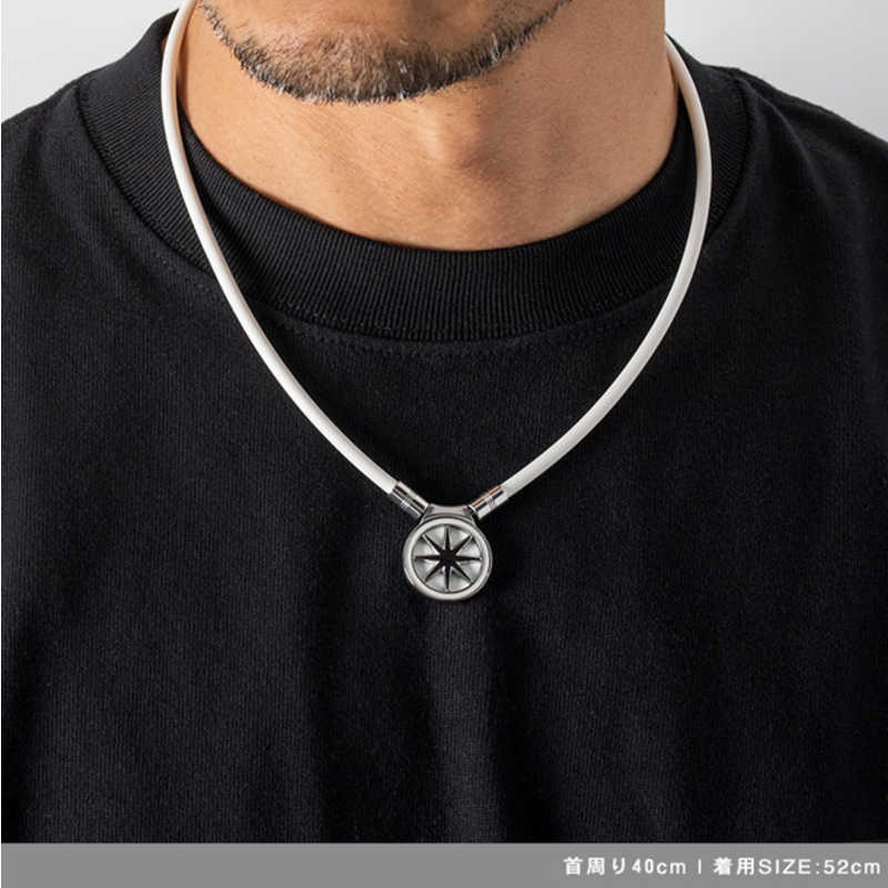BANDEL BANDEL Healthcare Necklace Earth 2.0 White×Silver HLCNE2WS52 HLCNE2WS52