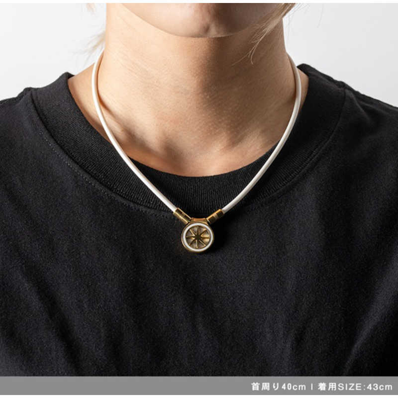 BANDEL BANDEL Healthcare Necklace Earth mini 2.0 White×Gold HLCFNE2WG43 HLCFNE2WG43