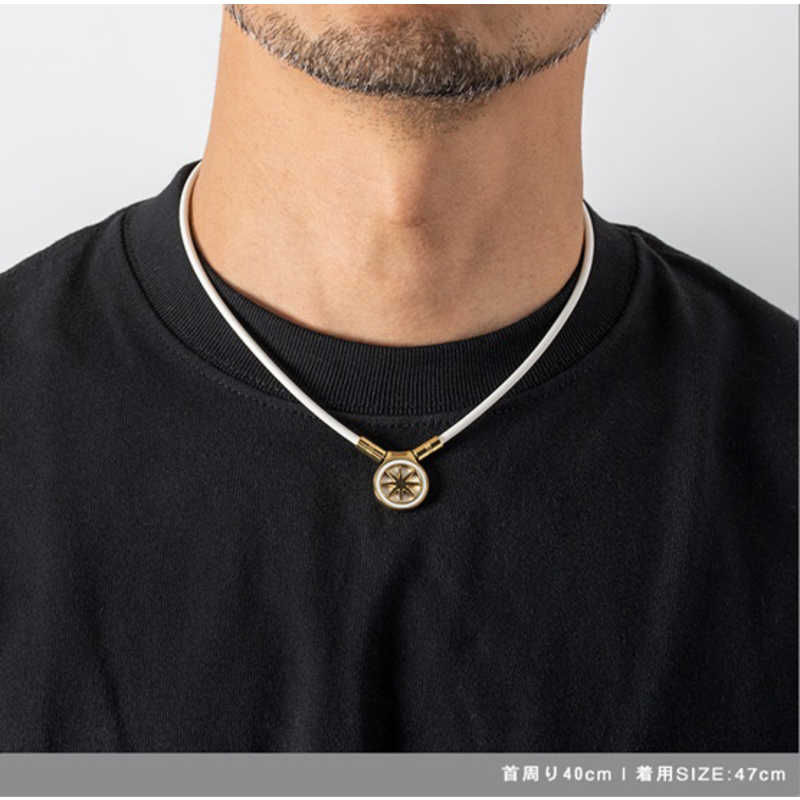 BANDEL BANDEL Healthcare Necklace Earth mini 2.0 White×Gold HLCFNE2WG47 HLCFNE2WG47