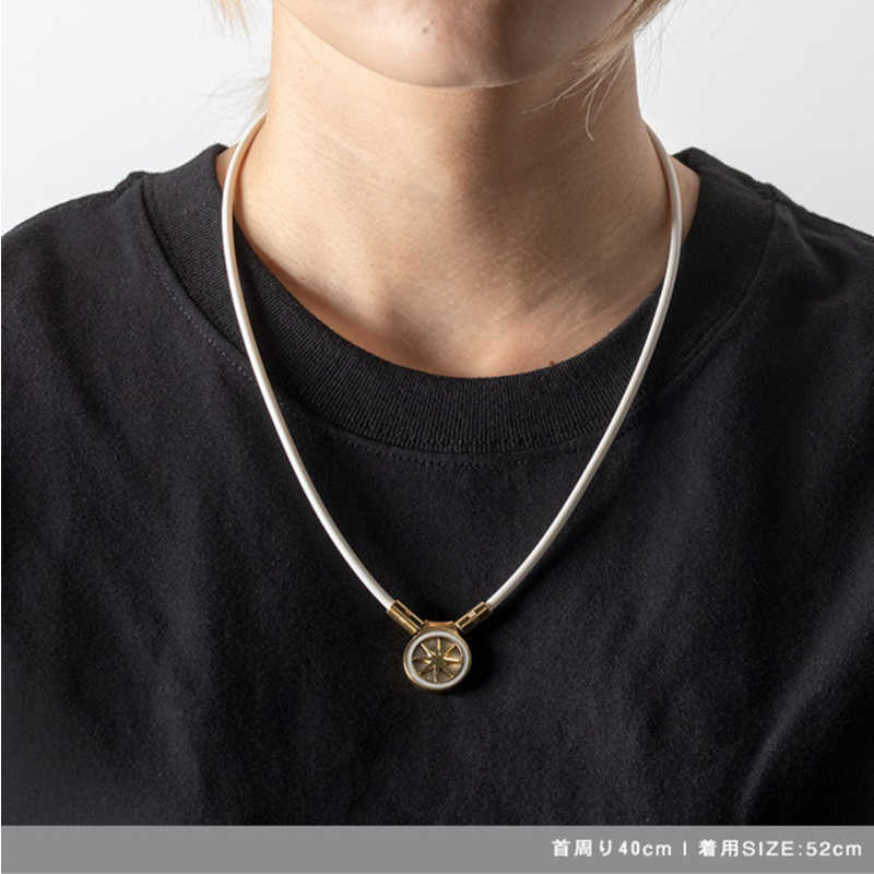 BANDEL BANDEL Healthcare Necklace Earth mini 2.0 White×Gold HLCFNE2WG52 HLCFNE2WG52