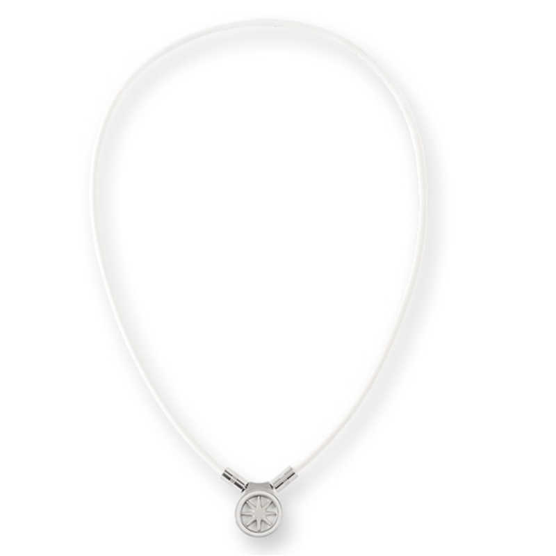 BANDEL BANDEL Healthcare Necklace Earth mini 2.0 White×Silver HLCFNE2WS47 HLCFNE2WS47
