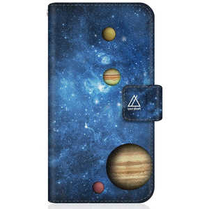 CASEMARKET Samsung Galaxy A51 5G スリム手帳型ケース スペース プラネット D コレクション ブルー スリム ダイアリー SC-54A-BCM2S2172-78