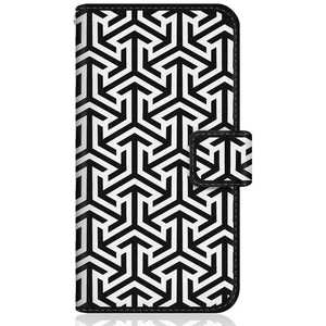CASEMARKET Samsung Galaxy A51 5G スリム手帳型ケース 幾何学模様 モノトーン The Point SCG07-BCM2S2089-78