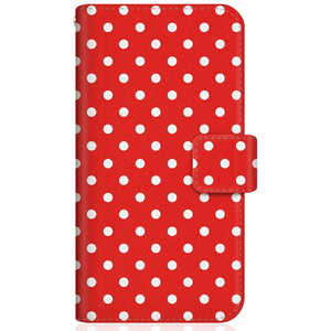 CASEMARKET Samsung Galaxy A51 5G スリム手帳型ケース Dot Pattern ベビー レッド ノスタルジー SCG07-BCM2S2546-78