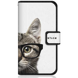 CASEMARKET Xiaomi Mi Note 10 Lite NYAGO スリム手帳型ケース ノート キュート メガネ フェイス キャット M2002F4LG-BNG2S2075-78 CASEMARKET Xiaomi Mi Note 10 Lite NYAGO スリム手帳型ケース ノート キュート メガネ フェイス キャット M2002F4LG-BNG2S2075-78