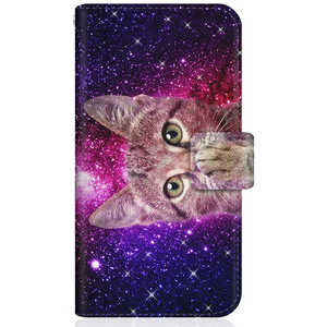 CASEMARKET Samsung Galaxy A51 5G NYAGO スリム手帳型ケース ノート キュート 肉球をペロペロするにゃ~｡ 宇宙柄 だにゃ~｡ SCG07-BNG2S2273-78