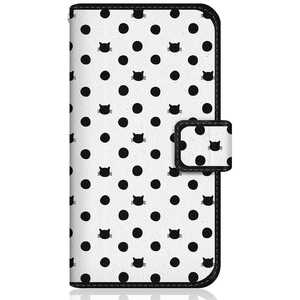 CASEMARKET Samsung Galaxy A21 NYAGO �X�����蒠�^�P�[�X �m�[�g �L���[�g �h�b�g �p�^�[�� �z���C�g SC-42A-BNG2S2020-78