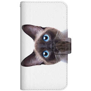 CASEMARKET Samsung Galaxy A21 NYAGO スリム手帳型ケース ノート キュート 肉球をペロペロするにゃん?｡シャムちゃん SC-42A-BNG2S2245-78