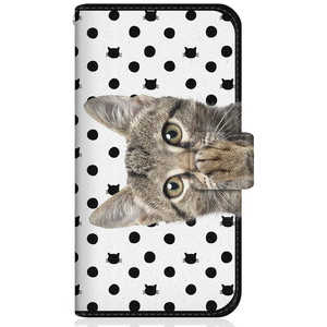 CASEMARKET Samsung Galaxy A21 NYAGO �X�����蒠�^�P�[�X �m�[�g �L���[�g �������y���y������ɂ�~�B �h�b�g �z���C�g SC-42A-BNG2S2250-78