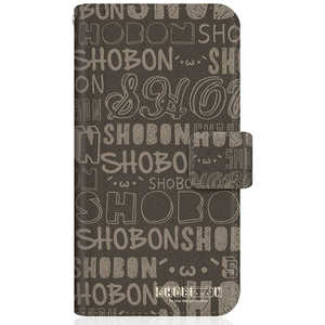 CASEMARKET iPhone 12 SHOBON スリム手帳型ケース ショボーン (´･ω･') クラシック モノトーン iPhone12-BSB2S2609-78