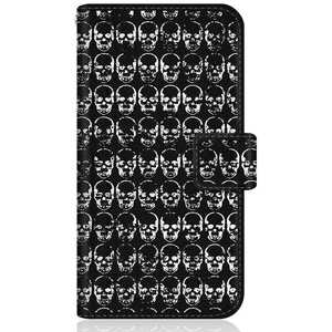 CASEMARKET iPhone 12 スリム手帳型ケース ブラック スカル マンハッタン スカル柄 ダメージ iPhone12-BCM2S2040-78 CASEMARKET iPhone 12 スリム手帳型ケース ブラック スカル マンハッタン スカル柄 ダメージ iPhone12-BCM2S2040-78