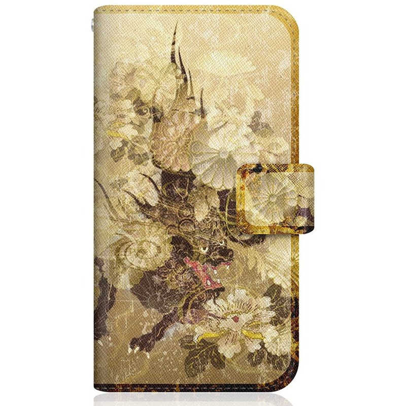 CASEMARKET CASEMARKET iPhone 12 スリム手帳型ケース 屏風 和柄 雲 獅子 菊花紋章 風雲 iPhone12-BCM2S2131-78 iPhone12-BCM2S2131-78