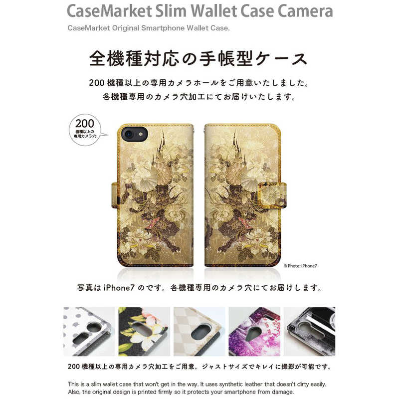 CASEMARKET CASEMARKET iPhone 12 スリム手帳型ケース 屏風 和柄 雲 獅子 菊花紋章 風雲 iPhone12-BCM2S2131-78 iPhone12-BCM2S2131-78