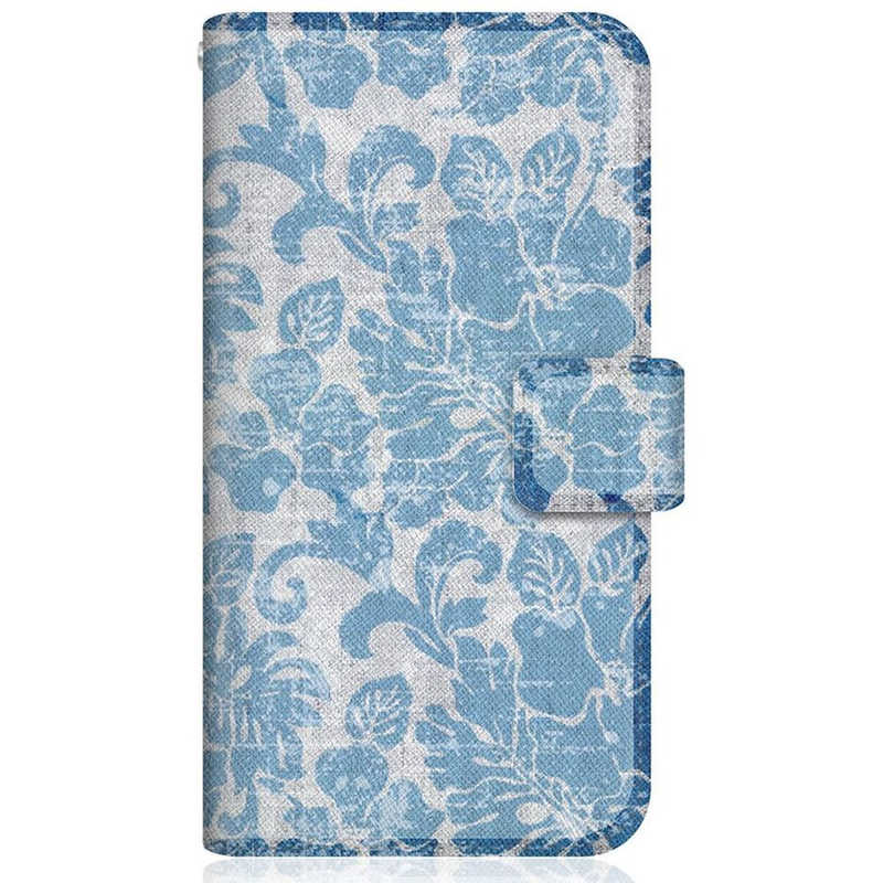 CASEMARKET CASEMARKET iPhone 12 スリム手帳型ケース トロピカル タヒチ柄 モンステラ & ハイビスカス リバティ ブルー iPhone12-BCM2S2137-78 iPhone12-BCM2S2137-78