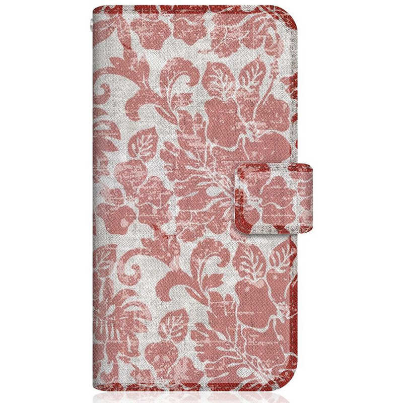 CASEMARKET CASEMARKET iPhone 12 スリム手帳型ケース トロピカル タヒチ柄 モンステラ & ハイビスカス リバティ レッド iPhone12-BCM2S2138-78 iPhone12-BCM2S2138-78