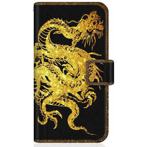 CASEMARKET iPhone 12 スリム手帳型ケース 昇り龍 金龍 - 金風 昇龍 手帳 iPhone12-BCM2S2200-78