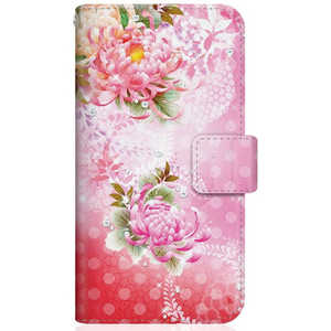 CASEMARKET iPhone 12 スリム手帳型ケース 華の乱舞 和柄 ボタニカル - ピンク iPhone12-BCM2S2477-78