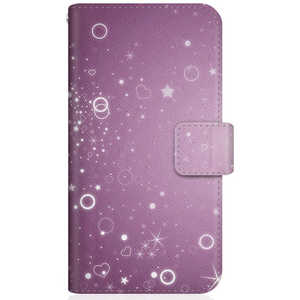 CASEMARKET iPhone 12 スリム手帳型ケース 星雲の乱舞 和柄 パープル ナイト - 紫の夜 iPhone12-BCM2S2478-78