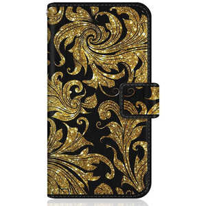 CASEMARKET iPhone 12 mini スリム手帳型ケース クイーン ゴールド ダマスク & ブラック ダイアリー iPhone12mini-BCM2S2034-78 CASEMARKET iPhone 12 mini スリム手帳型ケース クイーン ゴールド ダマスク & ブラック ダイアリー iPhone12mini-BCM2S2034-78