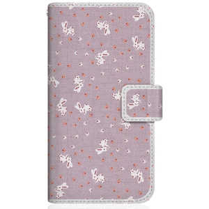 CASEMARKET iPhone 12 mini スリム手帳型ケース キュート ラビット リバティ パターン ダイアリー パープル iPhone12mini-BCM2S2098-78 CASEMARKET iPhone 12 mini スリム手帳型ケース キュート ラビット リバティ パターン ダイアリー パープル iPhone12mini-BCM2S2098-78