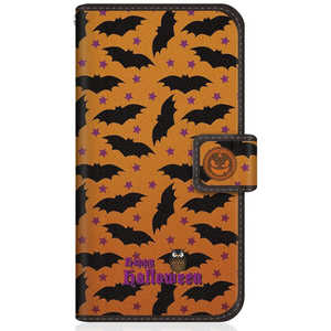 CASEMARKET iPhone 12 mini スリム手帳型ケース ハッピー ハロウィン バット パターン ダイアリー iPhone12mini-BCM2S2622-78