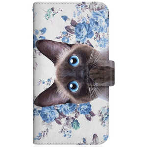 CASEMARKET iPhone 12 NYAGO スリム手帳型ケース NYAGO ノート キュート 肉球をペロペロするにゃ~。 - シャムちゃん サマー フラワー だにゃ~。 NYAGO ブルー iP CASEMARKET iPhone 12 NYAGO スリム手帳型ケース NYAGO ノート キュート 肉球をペロペロするにゃ~。 - シャムちゃん サマー フラワー だにゃ~。 NYAGO ブルー iP