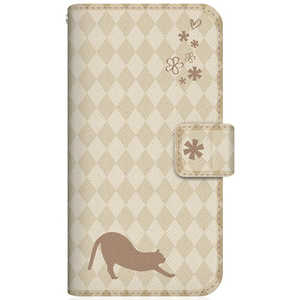 CASEMARKET iPhone 12 mini NYAGO スリム手帳型ケース NYAGO ノート フレンチ フラワー ダイアリー キャット シルエット ダイヤ柄 & のびのび?! NYAGO クリーム CASEMARKET iPhone 12 mini NYAGO スリム手帳型ケース NYAGO ノート フレンチ フラワー ダイアリー キャット シルエット ダイヤ柄 & のびのび?! NYAGO クリーム