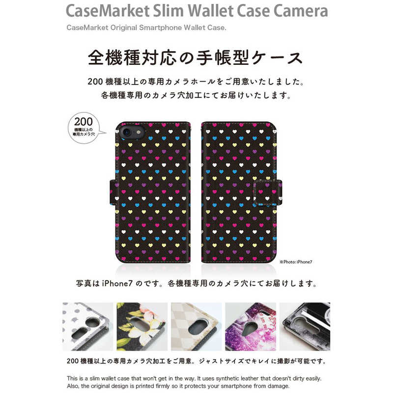 CASEMARKET CASEMARKET Samsung Galaxy Note10+ スリム手帳型ケース レインボー ハート 50S スリム ダイアリー SC-01M-BCM2S2531-78 SC-01M-BCM2S2531-78