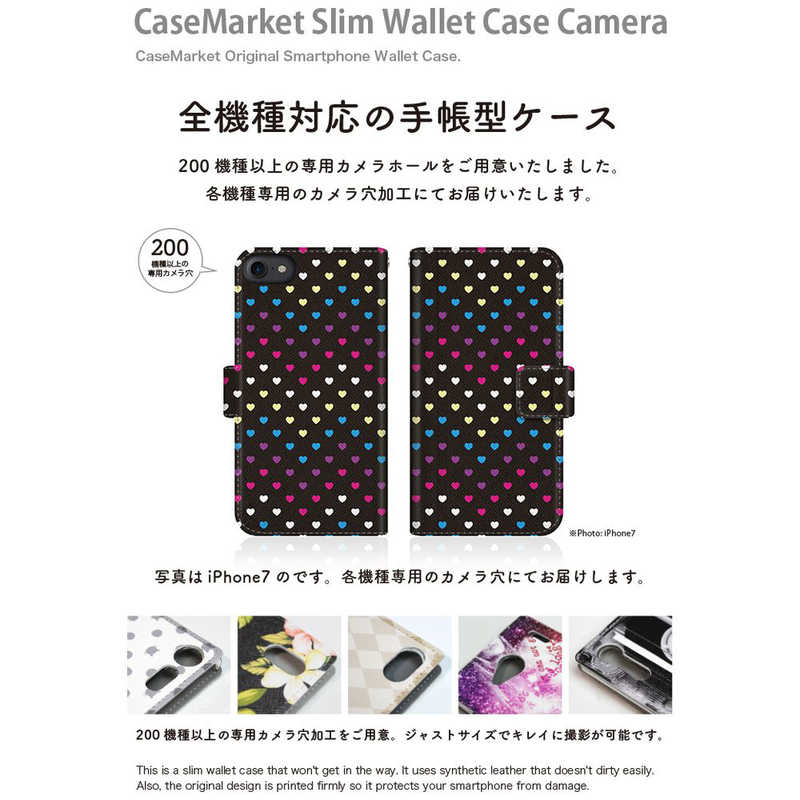 CASEMARKET CASEMARKET Samsung Galaxy Note10+ スリム手帳型ケース レインボー ハート 60S スリム ダイアリー SC-01M-BCM2S2532-78 SC-01M-BCM2S2532-78