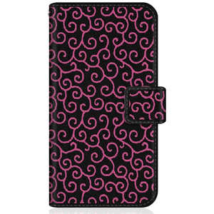 CASEMARKET Samsung Galaxy Note10+ �X�����蒠�^�P�[�X ���_�� �����͗l �u���b�N & �s���N TOKYO STYLE SC-01M-BCM2S2540-78