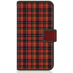 CASEMARKET Samsung Galaxy Note10+ スリム手帳型ケース タータンチェック ダイアリー キングダム レッド SCV45-BCM2S2101-78