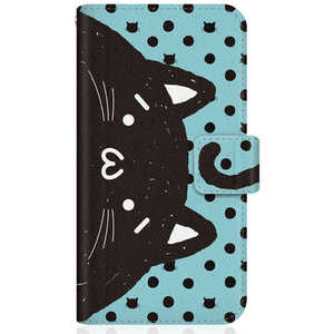 CASEMARKET Samsung Galaxy Note10+ SHOBON �X�����蒠�^�P�[�X NYABON �V���{�[�� (´�E�ցE') �m�[�g ������ �u���b�N �h�b�g & �O���[�� SCV45-BSB2S2447-78