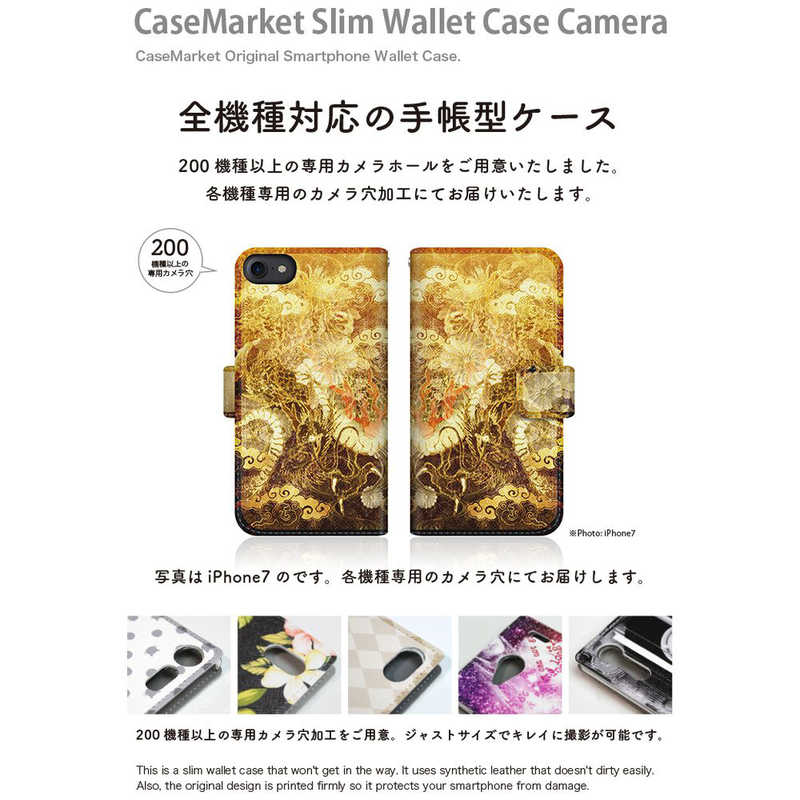 CASEMARKET CASEMARKET SONY Xperia 1 II スリム手帳型ケース 屏風 和柄 昇り金龍 菊花紋章 風雲 SOG01-BCM2S2130-78 SOG01-BCM2S2130-78