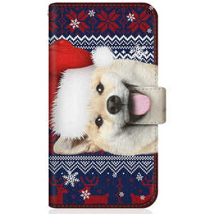 CASEMARKET OPPO A5 2020 スリム手帳型ケース ZAKKA ZOO ノート キュート つぶらな瞳 柴犬 ワンワン 北欧柄 サンタクロース CPH1943-BCM2S2824-78