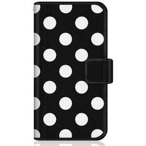 CASEMARKET Samsung Galaxy S20 Ultra 5G スリム手帳型ケース ドット モノクロ パターン ブラック SM-G9880-BCM2S2017-78