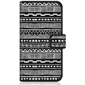 CASEMARKET Samsung Galaxy Note20 Ultra 5G スリム手帳型ケース インディアン ネバダ グラフィック モノクロ SCG06-BCM2S2028-78