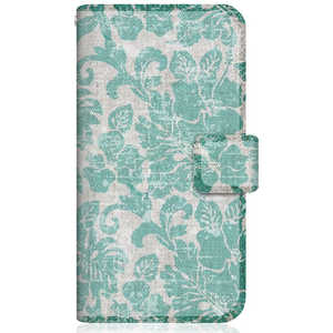 CASEMARKET Samsung Galaxy Note20 Ultra 5G スリム手帳型ケース トロピカル タヒチ柄 モンステラ & ハイビスカス リバティ グリーン SCG06-BCM2S2139-78