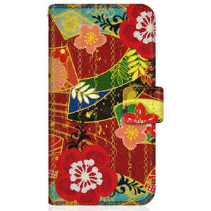 CASEMARKET Samsung Galaxy Note20 Ultra 5G スリム手帳型ケース 和柄 大花 スリム ダイアリー SCG06-BCM2S2238-78