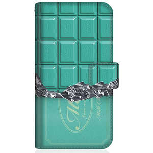 CASEMARKET Samsung Galaxy S21 Ultra 5G スリム手帳型ケース 板チョコ コレクション チョコレート ダイアリー ミント SC-52B-BCM2S2265-78